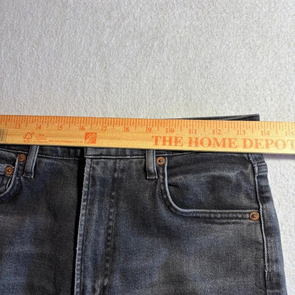 Agolde Ren Jeans Wide Leg Black Wash Denim High Rise Women's Size 27 - Picture 6 of 11